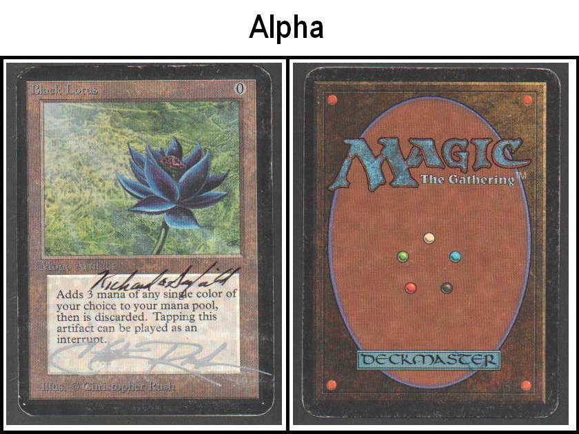 1 Black Lotus (36) Alpha Artifact P9 Power9 MtG Magic Rare Card the