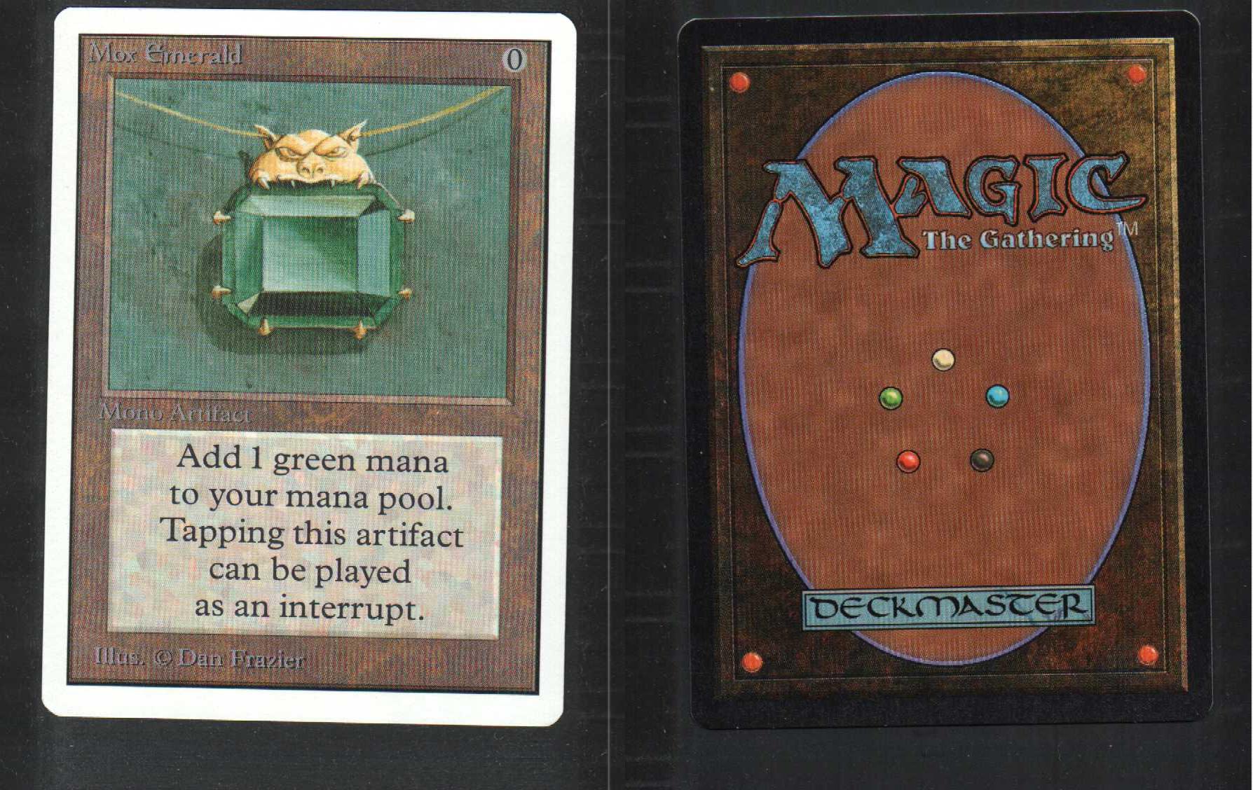 1 Mox Emerald 44 Unlimited Rare MtG Magic Artifact P9 PowerNine