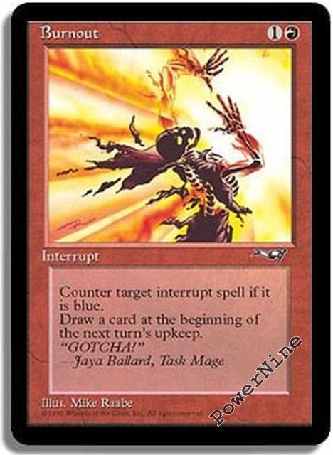 Details about 4 Burnout ~ Alliances MtG Magic Red Uncommon 4x x4