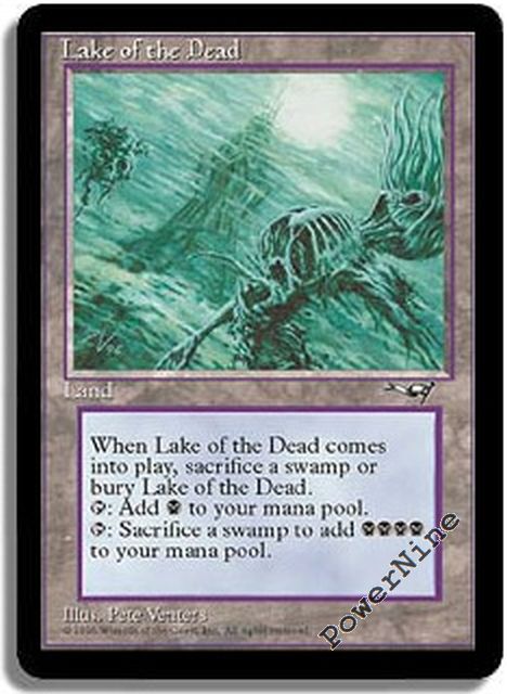 Details about 4 Lake of the Dead - Alliances MtG Magic Land Rare 4x x4