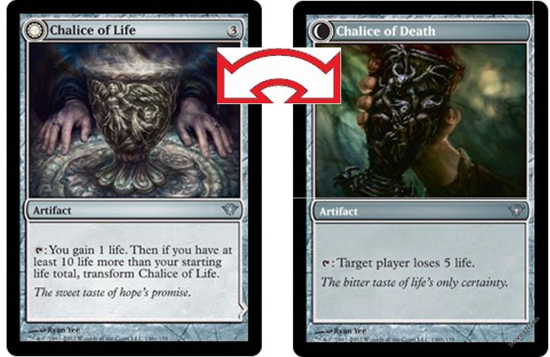 1 Chalice of Life // Chalice of Death ~ Dark Ascension MtG Magic Artifact Uncomm - Picture 1 of 1