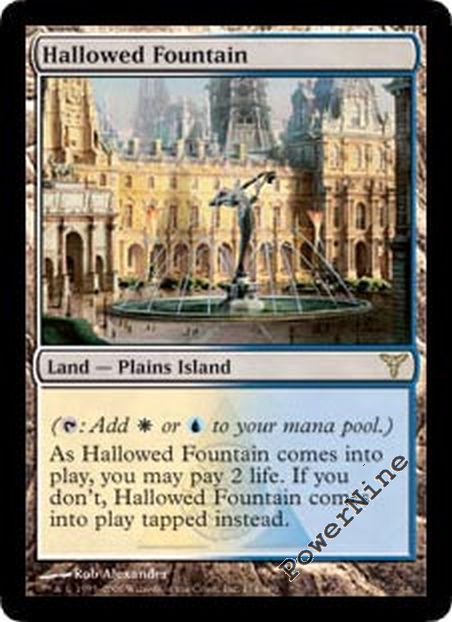Land Dissension Mtg Magic Rare 1x x1 1 PLAYED Hallowed Fountain