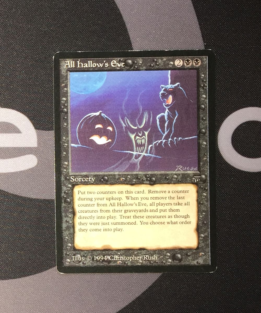 1 All Hallow�s Eve (2375) Legends Black MtG Magic 93/94 Old School 1 All Hallow�s Eve (2375) Legends Black MtG Magic 93/94 Old School