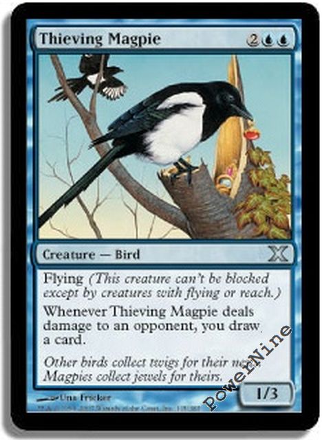 4 Thieving Magpie ~ Blue Tenth 10th Edition Mtg Magic Uncommon 4x x4 | eBay