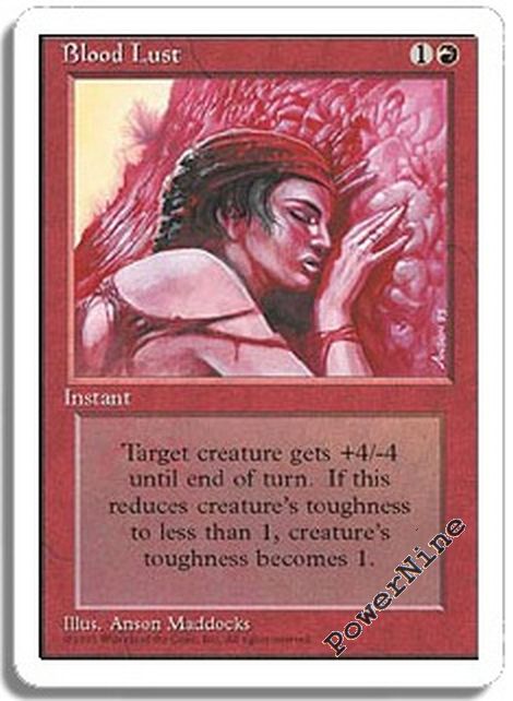 4x Blood Lust 5th Edition