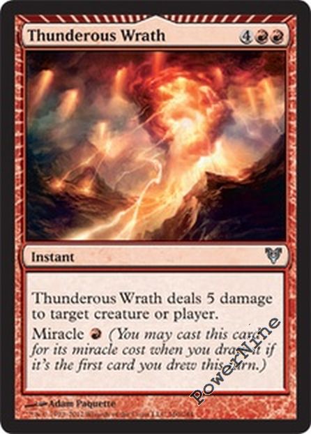 MTG Uncommon Thunderous Wrath x4 - Avacyn Restored EX