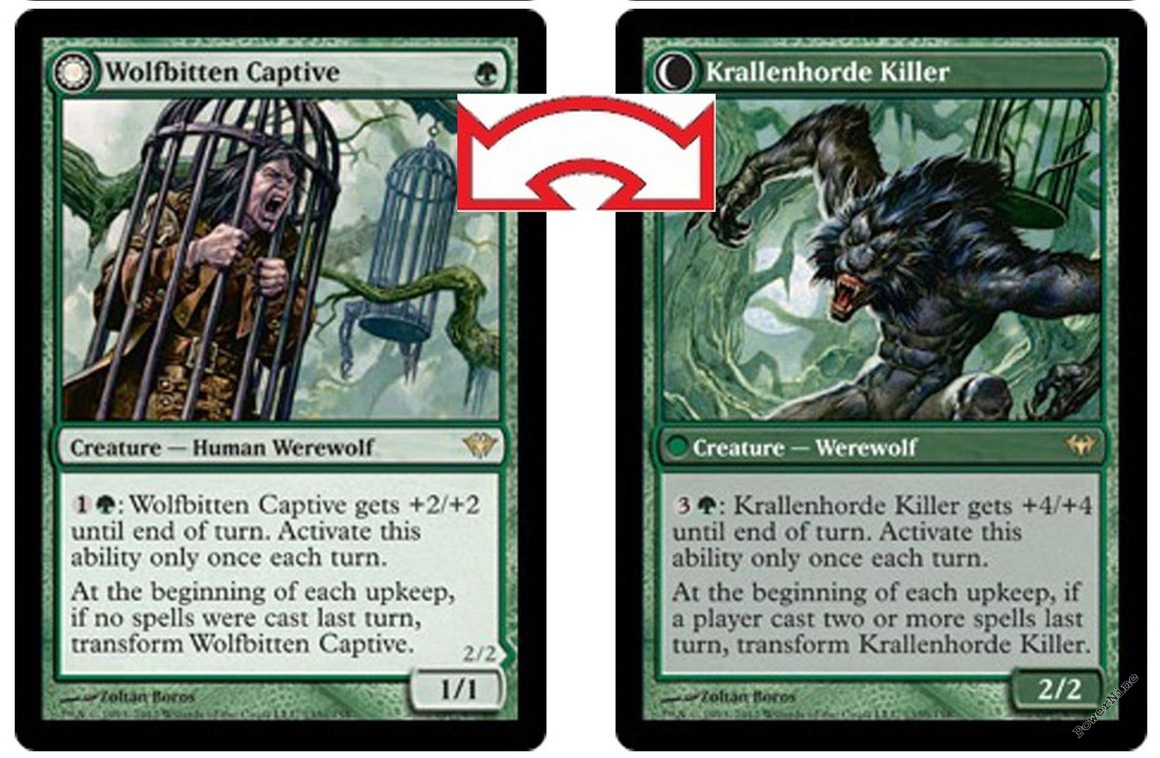 4x Check Card for Flip Cards Innistrad MtG Magic 4 x4 Card Cards