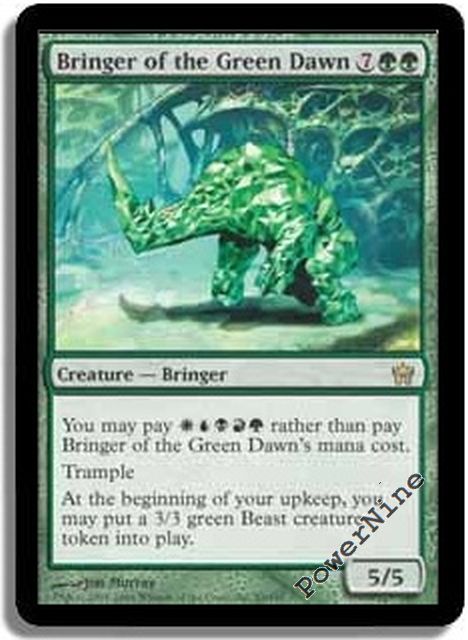 1 PLAYED Bringer of the Green Dawn - Green Fifth Dawn Mtg Magic Rare 1x