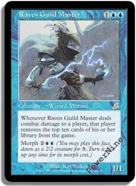 1 PLAYED Raven Guild Master Blue Scourge Mtg Magic Rare 1x x1