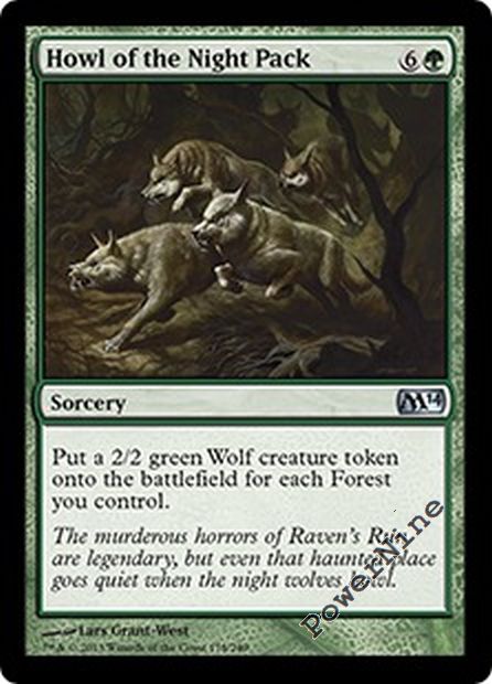 Howl of the Night Pack FOIL Shadowmoor NM Green Uncommon MAGIC CARD ABUGames Howl of the Night Pack FOIL Shadowmoor NM Green Uncommon MAGIC CARD ABUGames